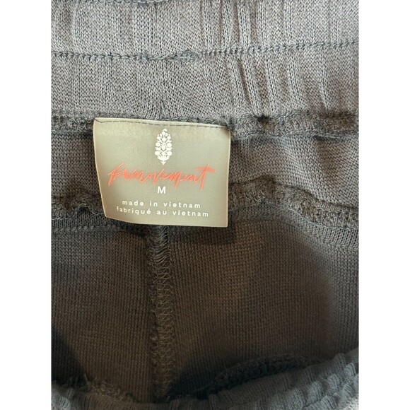 Free People Womens Pants Navy Blue Back Into It Sweatpants Tapered Jogger Medium - Picture 3 of 10